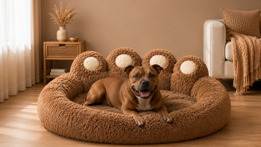 Coussin Patte marron – Le Nid Douillet de Votre Chien