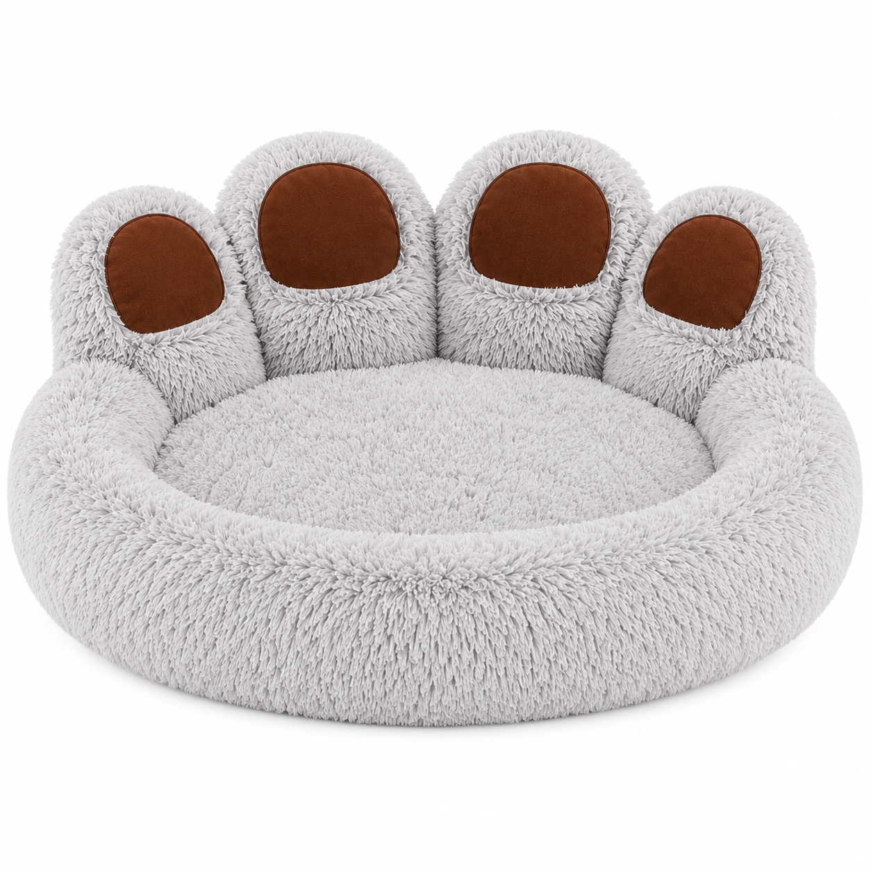 Fluffy Dog Bed /Gris Claire