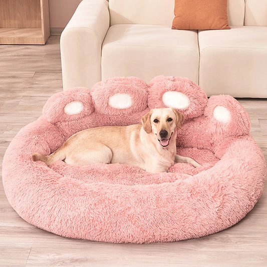 Rose Fluffy Dog Bed Winter Warm Large Pet Products Small Sofa Baskets Pets Kennel Mat Puppy Cats Supplies Basket Blanket Accessories (Copie)