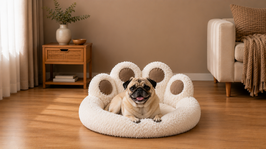 Coussin Patte blanc– Le Nid Douillet de Votre Chien
